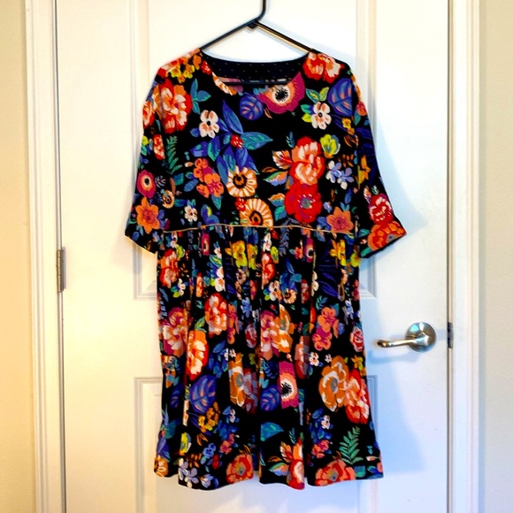 Maeve by Anthropologie Magnolia Floral Babydoll Tunic - Picture 2 of 6